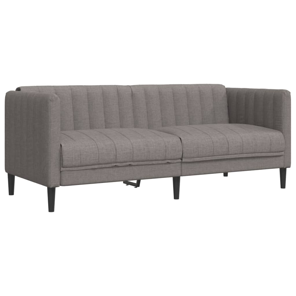 2 Seater Sofa in Taupe Fabric