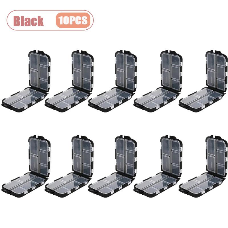 1-10PCS Dual-Sided Fishing Tackle Box Compartment Portable Bait and Hook Organizer Dividers for Lures Sinkers and Swivels