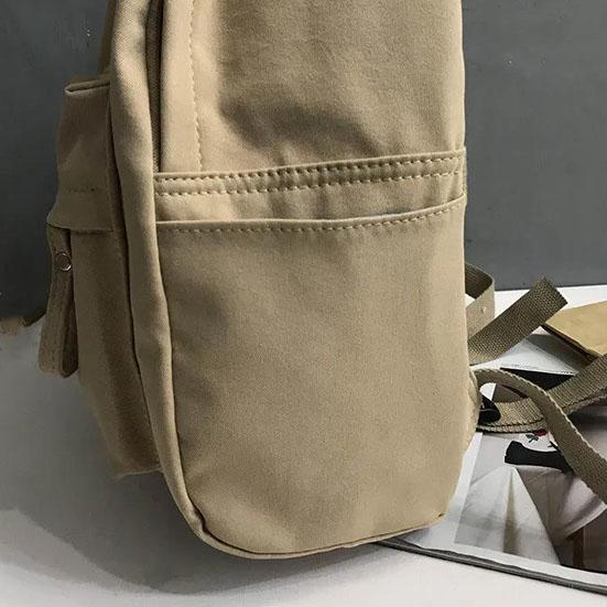 Rucsac de culoare solidă Rucsac pentru femei Geantă de umăr antifurt Geantă de școală versatilă pentru fete adolescente Rucsac de școală