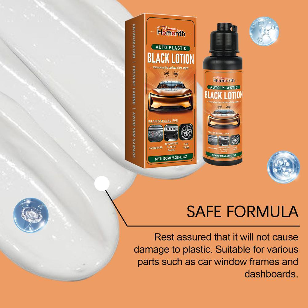 100ml Car Plastic Restorer Back To Black Gloss Car Plastic Restore Coating Agent Car Plastic Leather Restorer for Car Detailing