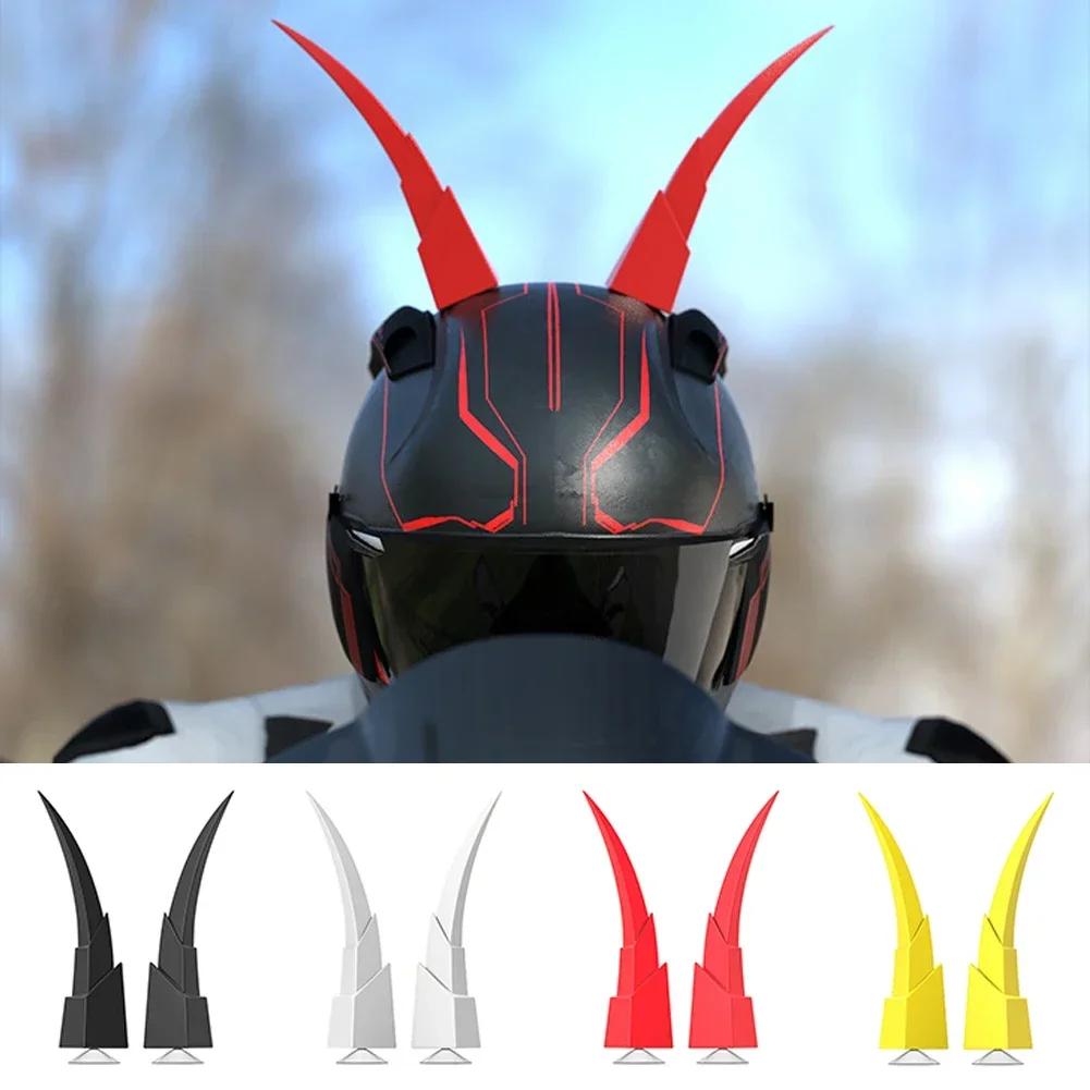 2Pcs Motorcycle Helmet Decoration Hip-pop Cool Devil Horns Suction Cup Motorcycle Electromobile Motor Styling Helmet Accessories