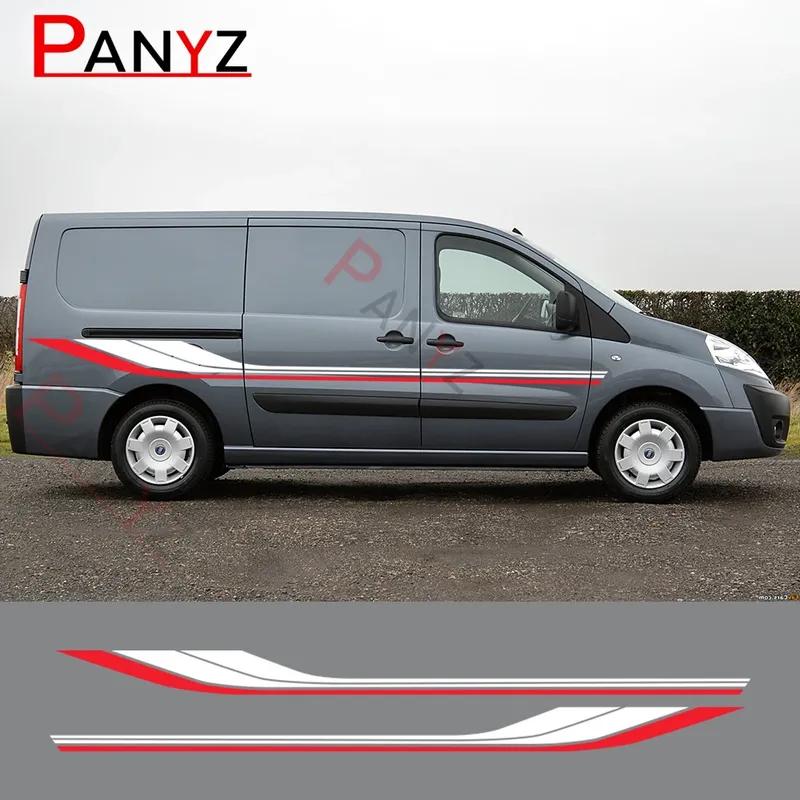 Car Stickers For Fiat Scudo Ulysse New Camper Van Graphics Stripes Style Auto Tuning Accessories Vinyl Decal Vehicle Decor Cover