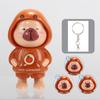 Capybara Keychain Car Key Holder Backpack Charm Bag Pendant Plastic Texture Purse Decoration Suitable for All Ages