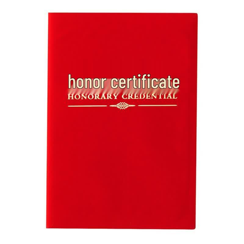 M&G Zunxian Velvet Red 16K Honor Award Certificates - 10 Pack