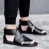 Fashion Trendy Breathable  Men's Sandals Classic Black Versatile British Style Outdoor Party Leisure Activity Men's Walking Shoes 38-44