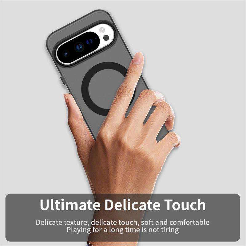 Magnetic For Google Pixel 10 Pro XL Case Magsafe Wireless Charge Cover Google Pixel 10 Pixel 10 Pro XL Matte PC Protective Case