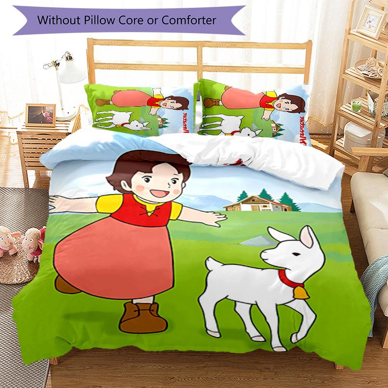 3pcs Heidi pattern bedding set duvet cover set includes duvet cover &pillowcases, perfect all season bedroom decoration & gift