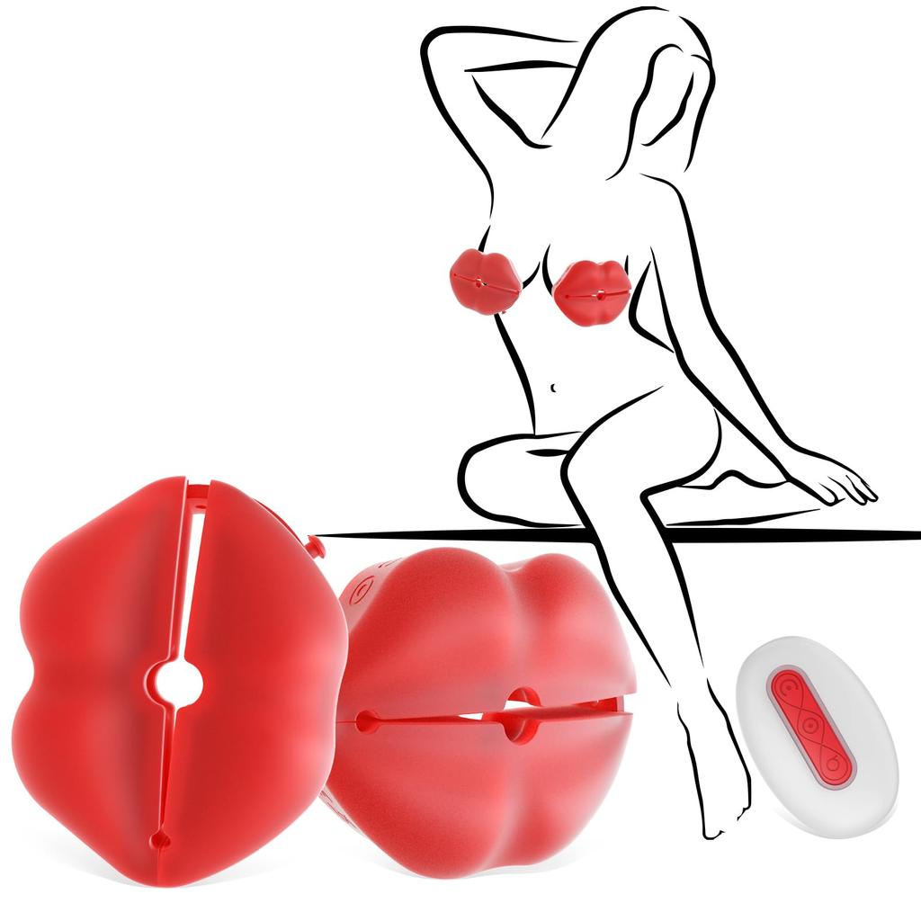 FOXWAND Nipple Nipple Nipple Close Contact 10 Powerful Vibration 10m Remote 4 Adjustable Clamping Quiet USB Made of Liquid Compact Discreet Adult