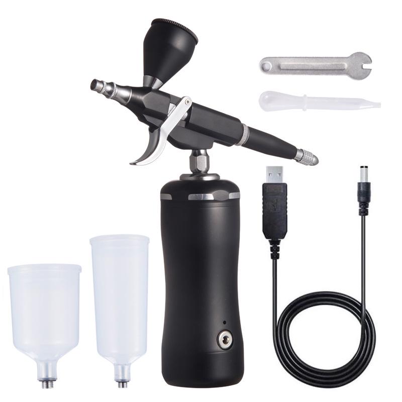 Electric Rechargeable Airbrush for Models, Makeup, Nail Art, Crafts, Hair, Cake, Furniture Repair.