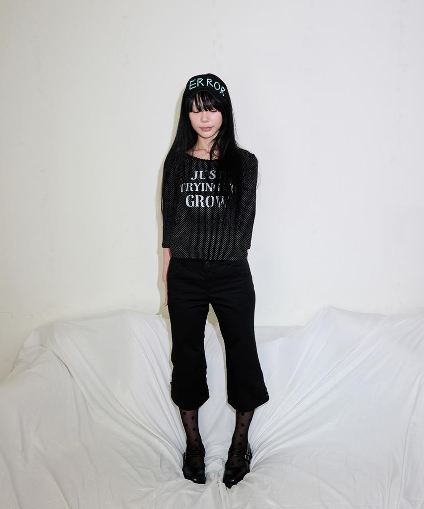 Isjabaibeu Snap Point Capri Pants - Black