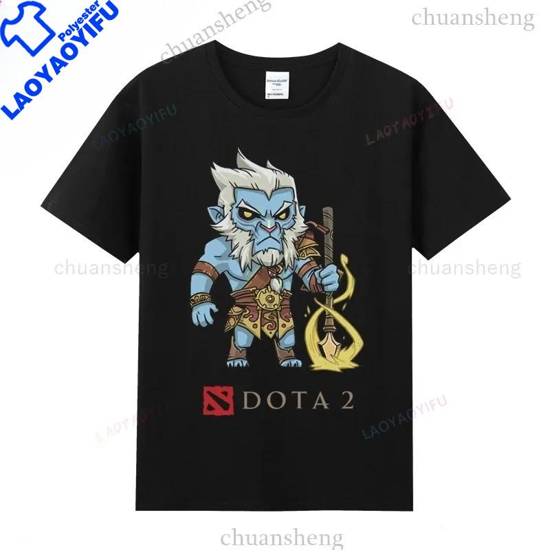 Dota 2 Tshirts Game Hero Printed Tshirt Top Shadow Fiend Pudge Axe Slardar Sven Kunkka Timber Unisex Casual Graphic T Shirts
