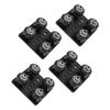 4Pcs 3D Printer Gantry Plate Board Fit for 2020V Series Extrusions Aluminum Alloy 3D Printer Extruder Back Support Plate Black