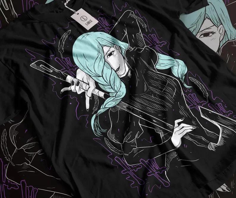 Anime Jujutsu Kaisen Mei Black T Shirt S