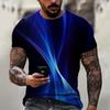 Men'S T-Shirt Short Sleeve Printed Summer Round Neck Top Trend Casual Sweatshirt