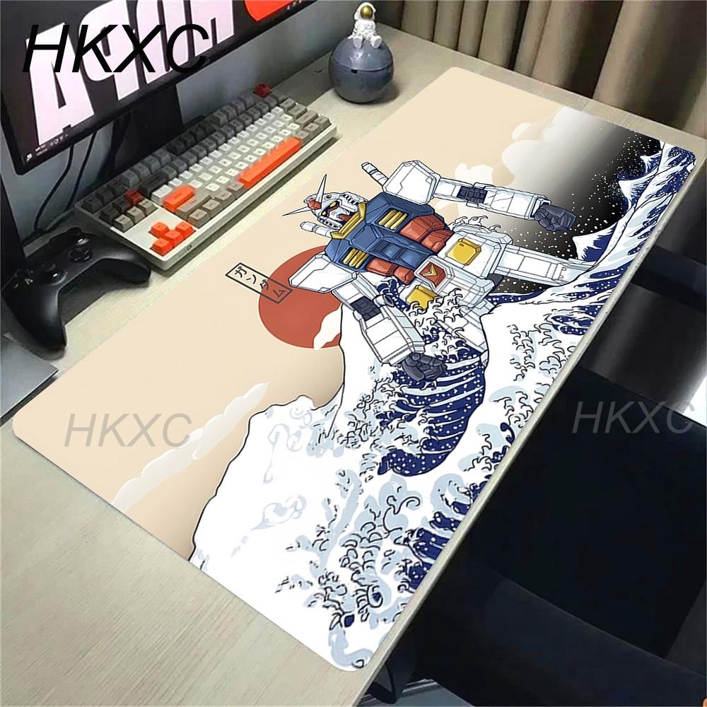Anime Mouse Pad Gaming Accessories Mechanical Warrior Gundam Mousepad Gamer PC Computer Keyboard Desk Mat Non-slip Table Mats