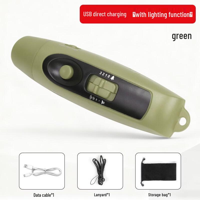 USB Rechargeable Electronic Whistle with Light