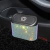 Shimmering Rhinestone Car Seat Back Trash Basket Hanging Mini Desktop Trash Can  Office