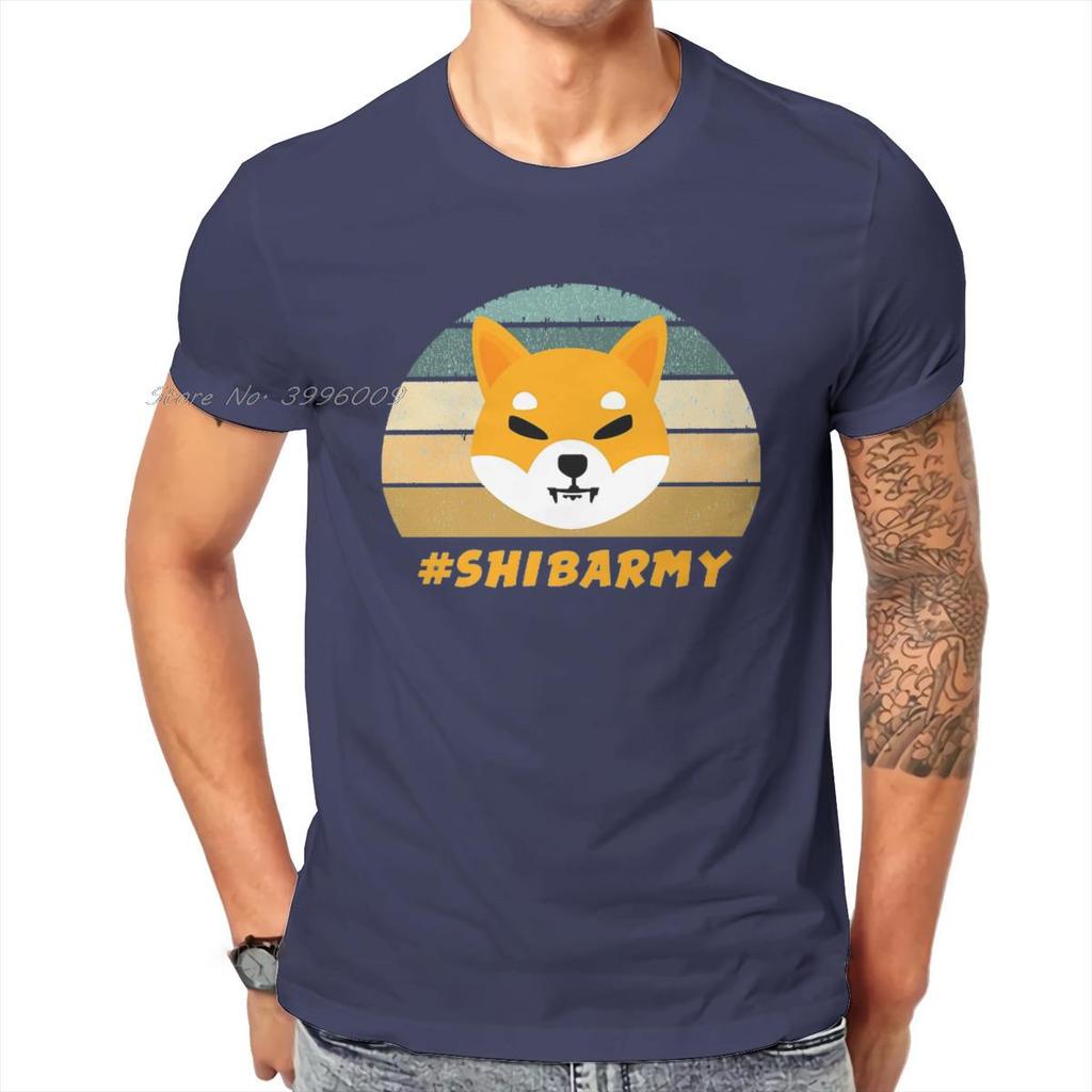 Cryptocurrency Crypto Miner Shiba Inu Shibarmy T Shirt Harajuku Graphic High Quality Tshirt Loose O-Neck Streetwear