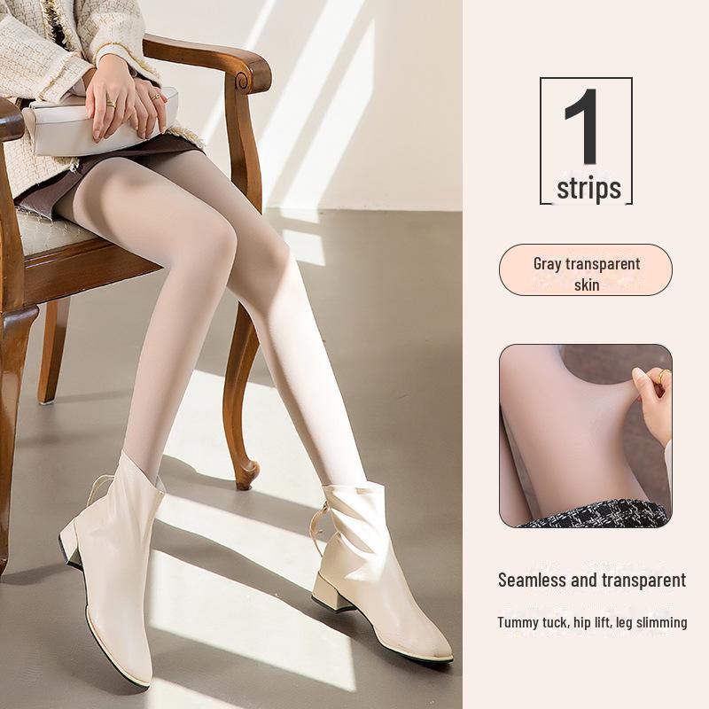 Gray Light Leg Artifact: Women's Autumn & Winter Nude Stockings Pantyhose