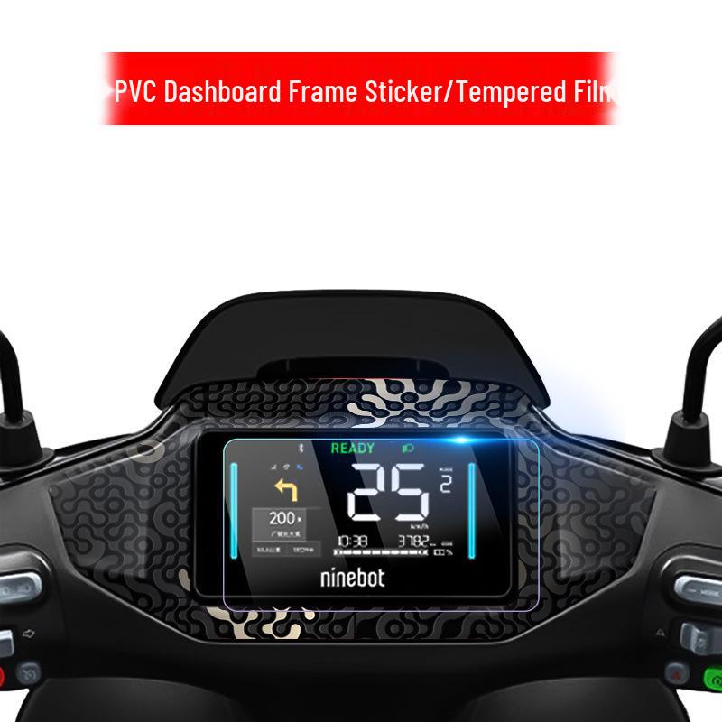 Nine M95c+MK2 Car Dashboard Protective Film: Waterproof Tempered Display Sticker.