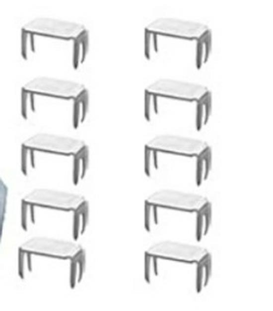 Metal Zipper Top & Bottom Stops: No. 3, 5, 8, 10 | I-Shaped, U-Shaped, Four-Pronged Codes