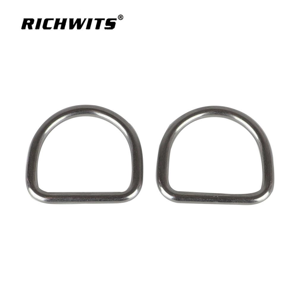 304 Stainless Steel D-ring Webbing Buckle Semicircle Luggage and Sunshade Rings