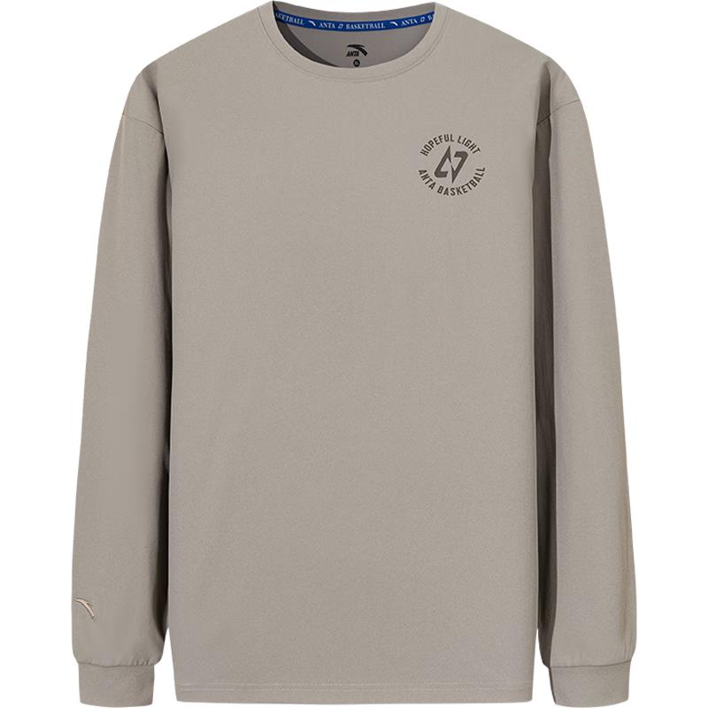 

Anta Men s Quick-Dry UPF100+ Loose Basketball Long Sleeve T-Shirt L