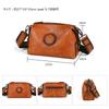 Whatna Antique-Style Tanned Natural Cowhide Leather Shoulder Bag for Men, CrossbodyChest Bag, Fits iPad 9.7" (Size 10.5"), Genuine Leather, Small