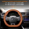 ZKMD1 Suitable for Renault Ultra-Thin Breathable Leather Steering Wheel Cover Suitable for Megane 3 2 4 Clio4 5 Captur Trafic
