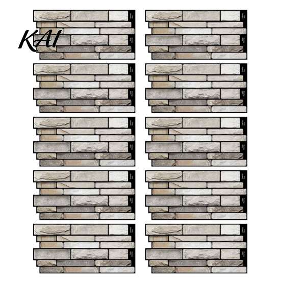 Removable Wall Covering Peel And Stick Backsplash, 3D Brick Panels, Self Adhesive Interior Decoration Materials Tile, Faux Stone Wallpaper,