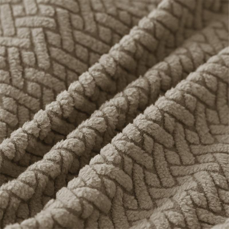 Pack of 4 Dining Chair Seat Covers with Double Elastic Band for Secures Fit Striped Check Design Enhancing Home Decors