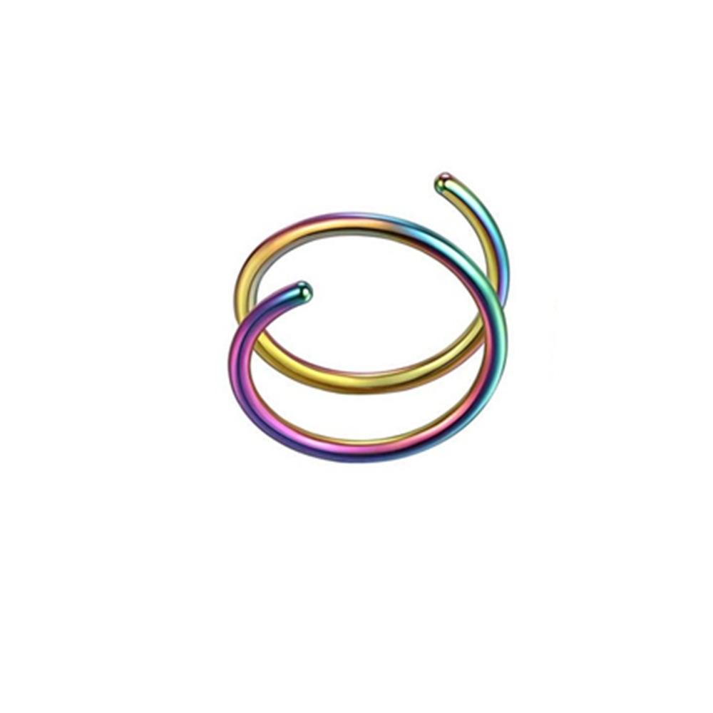 2PCS Fashion Double Layer Spiral Nose Ring