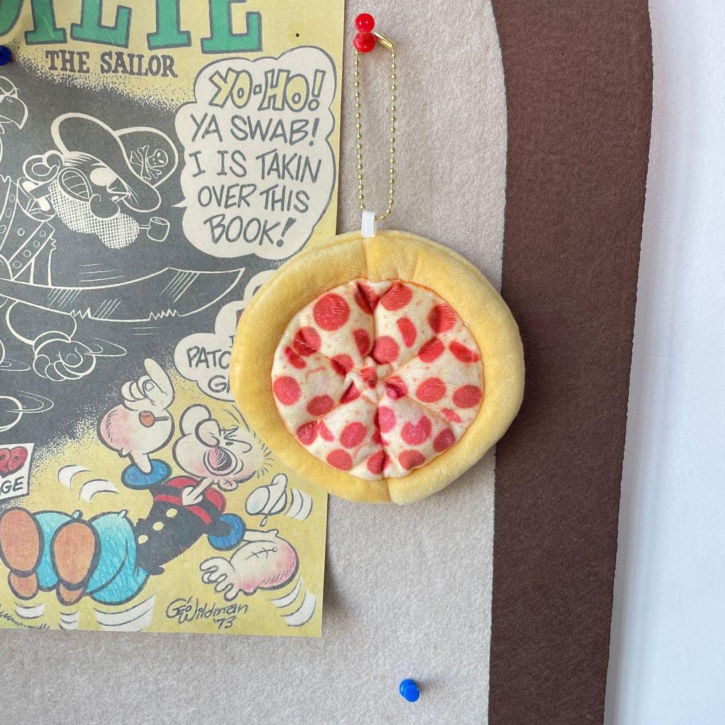 Roztomilý Kreslený Hamburger a Hranolky Plyšový Batoh Přívěsek na Klíče Panenka