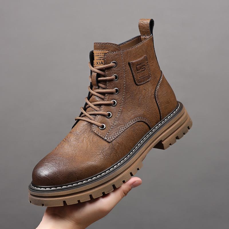 

Martin boots men s 2025 new autumn British high-top leather shoes men s shoes autumn leather overalls boots men s shoes trend 44