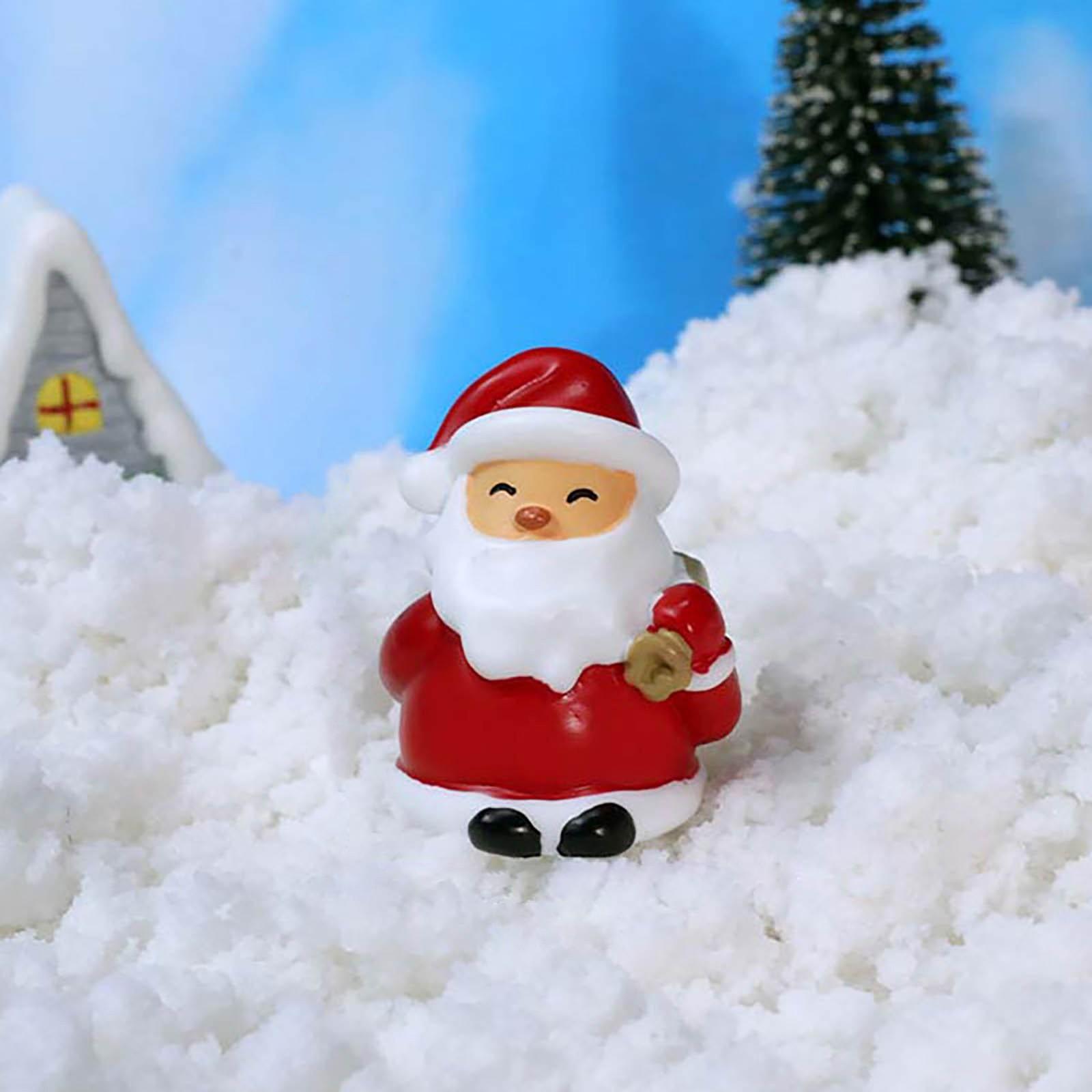 

Микро-пейзаж Рождественский снег Акваскейп Украшения Новый Санта-Клаус Аксессуары для дома Изделия из смолы Маленькие украшения Украшения для рабочего стола One Size