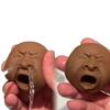 New 1PCS Yawning Person Avatar Purple Clay Tea Pet Boutique for Nurturing Funny Expressions Play Set Tea Table Ornament Gift