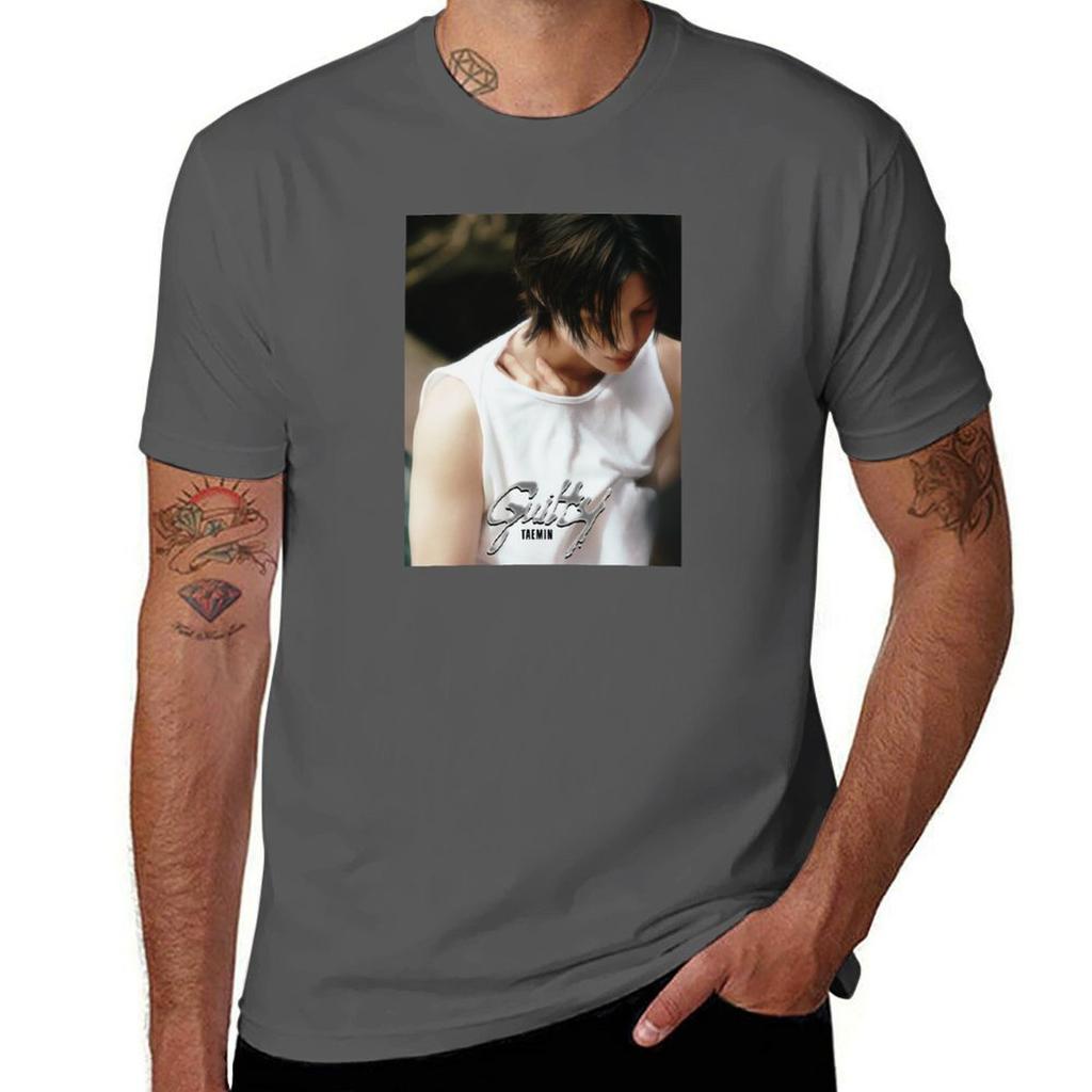 Taemin Guilty oil paint Tshirt vintage clothes graphics hippie clothes blacks big and tall t shirts for men