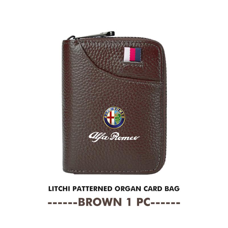 Car Stickers For Alfa Romeo Car Men Women Wallet Multi-functional Coin Cash Storage Bag Card Clip Protector Cover For Alfa Romeo