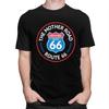 Custom Mens The Mother Road Toute 66 T Shirt Short Sleeves Cotton Tshirt Tshirt Casual Tee Loose Fit Clothing
