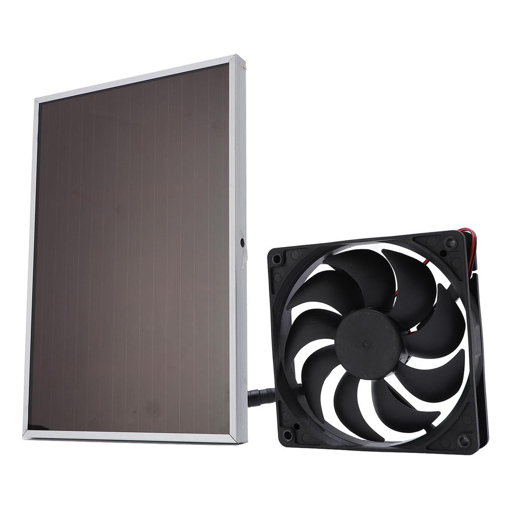 5W Solar Panel with 6in Fan Fast Ventilation Portable Solar Panel Powered Fan Kit for Car Home