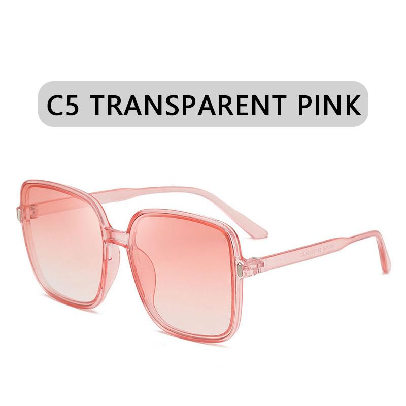 Mode Übergroße Sonnenbrille Damen Luxus Designer Vintage Quadratische Sonnenbrille Klassische Brille für Damen UV400 Großer Rahmen