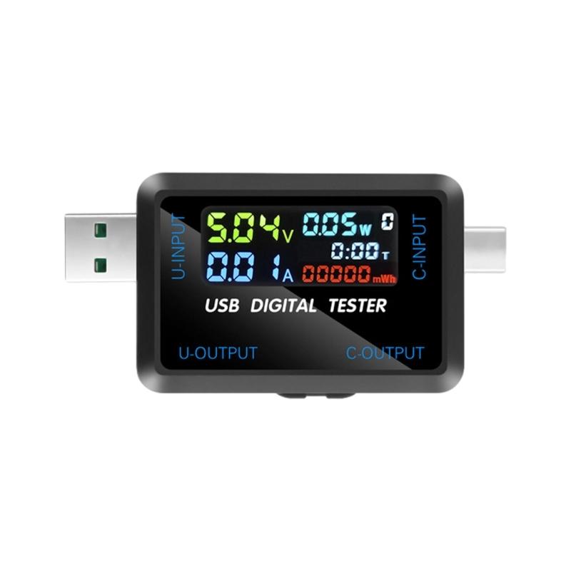 USB/USB C DigitalPower Meter Tester Multimeter Current Test for Phone