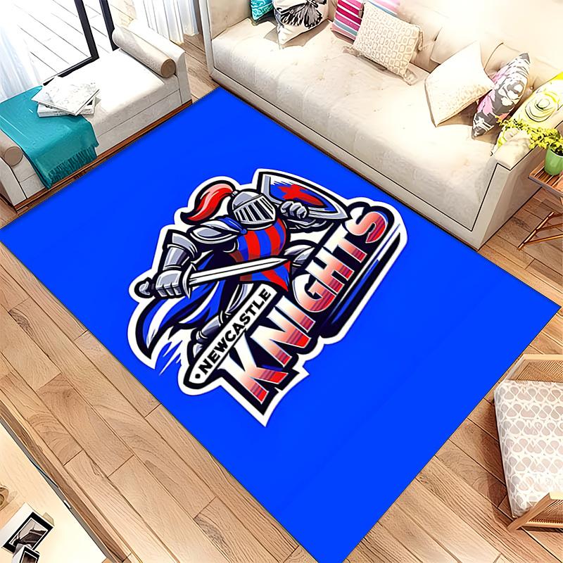 Newcastle Knights (1) Koberec Vhodný Pro Obývací Pokoje Ložnice Počítačové Místnosti Jídelní Zóny A Umístění Pod Stoly A Židle Také Ideální Volba Pro