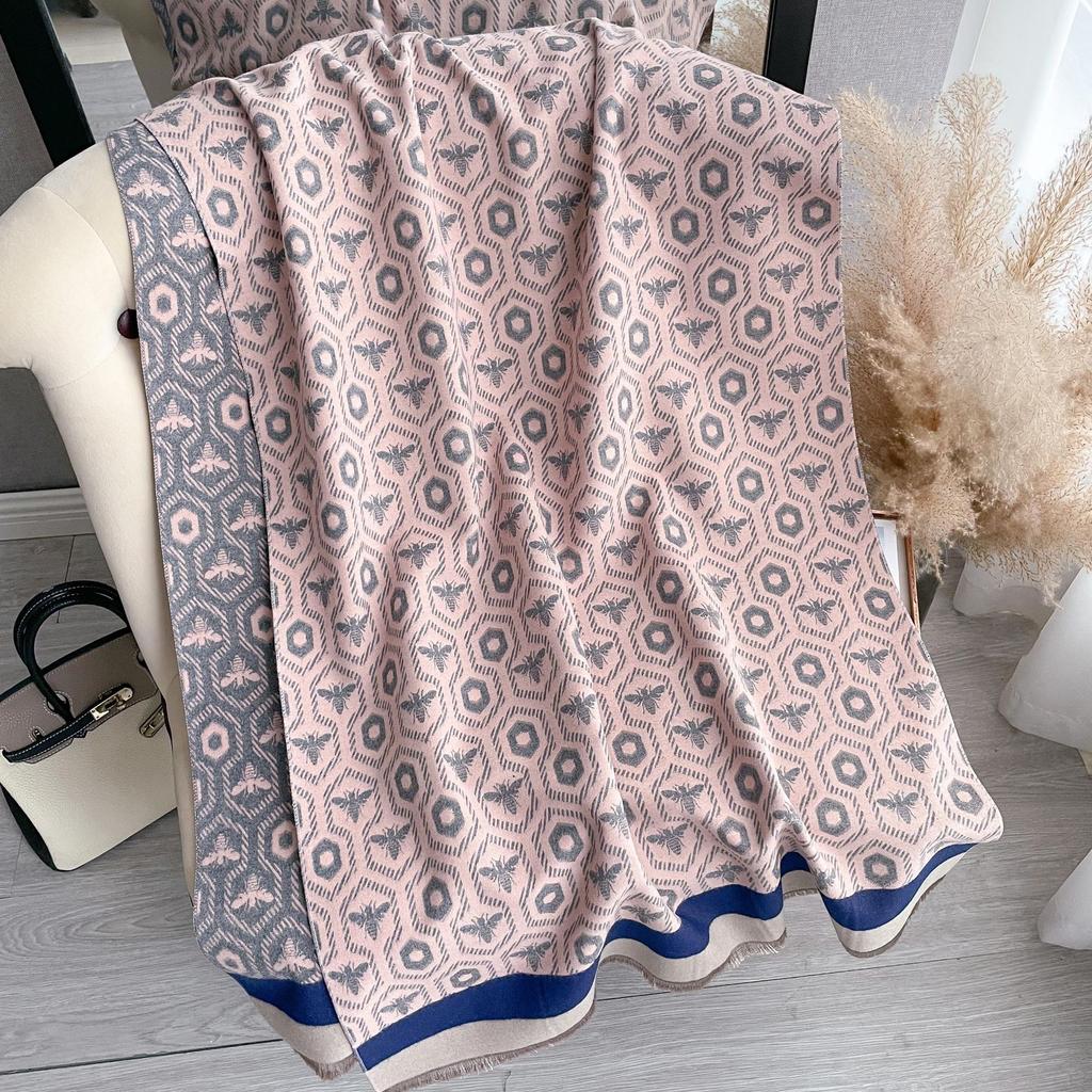 Scarf Women'S Winter Korean Version Classic Versatile Lengthened Imitation Cashmere Shawl Thickened Fashion Dual-Purpose Warm Scarf