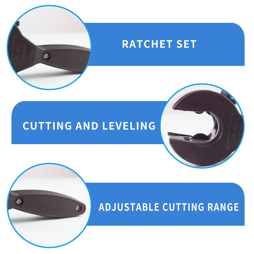 Ratschenrohr-Schneidwerkzeug zum Schneiden von 6 – 23 mm Edelstahl, Kupfer, Aluminium, Metall, Kupferrohren, Handwerkzeug