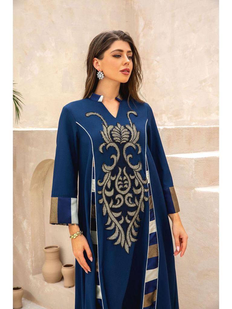 ZD107 Pasiasta abaja haftowana cekinami