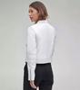 Biker Original Stilvolle Echte Weiche Weiße Lammleder Motorradstil Damenjacke