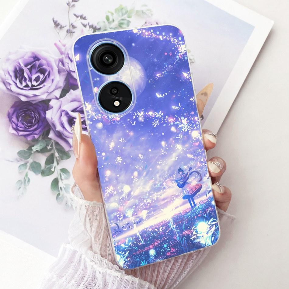 For OPPO Reno8 T 5G CPH2505 / Reno8 T CPH2481 (Reno 8T 4G) Cute Flower Butterfly Cat Painted Case Soft Silicone TPU Phone Cases