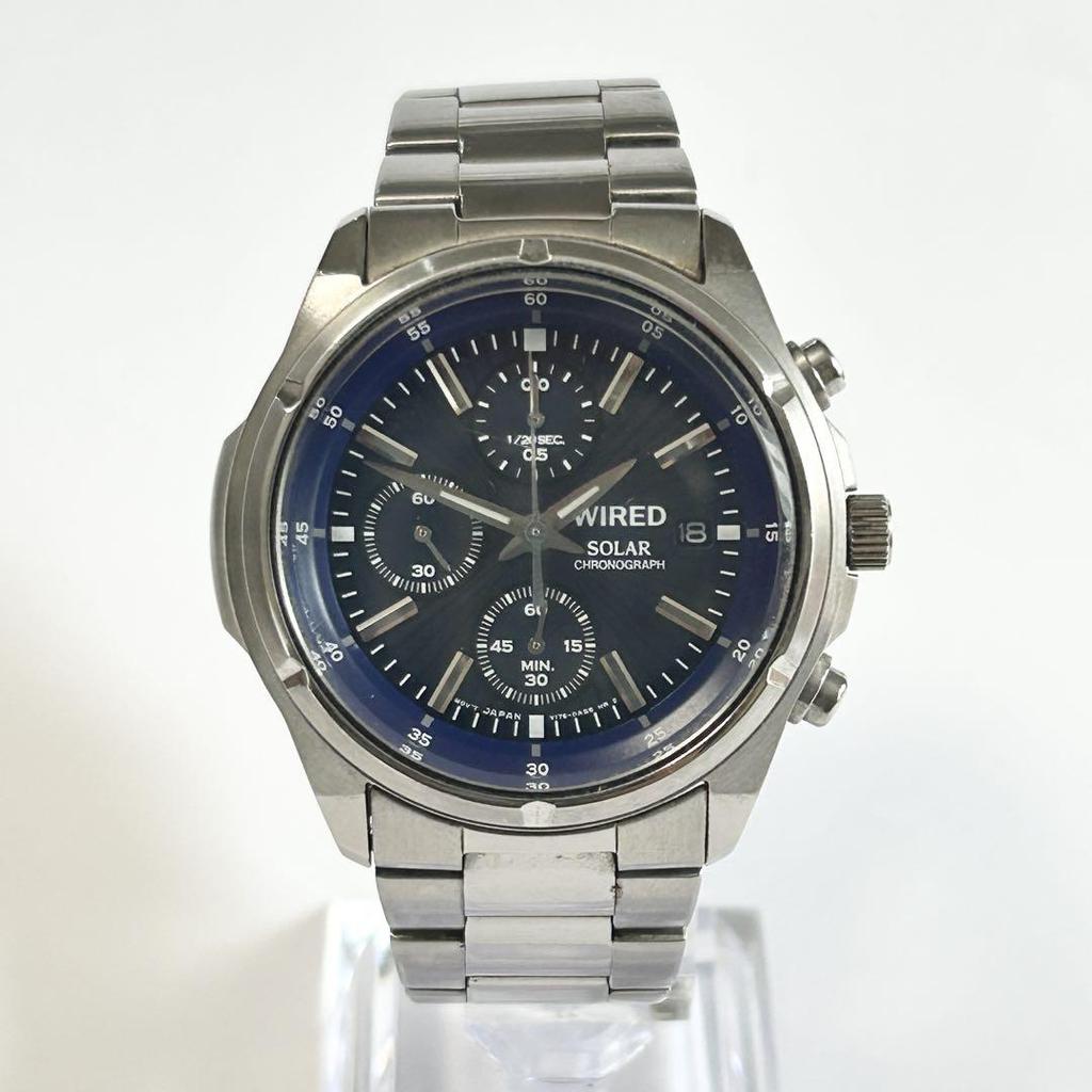 [USED] Working WIRED V176-0AB8 Chronograph Solar SEIKO
