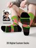 Exclusive 3D Print Face Socks - Christmas Gifts & Versatile Polyester Socks
